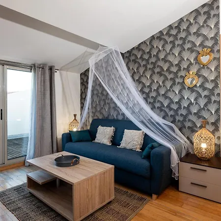 Dernier Etage Le Nid D'amour - Sejour Romantique, Mandara Beach, Апартаменты Жуан-ле-Пен